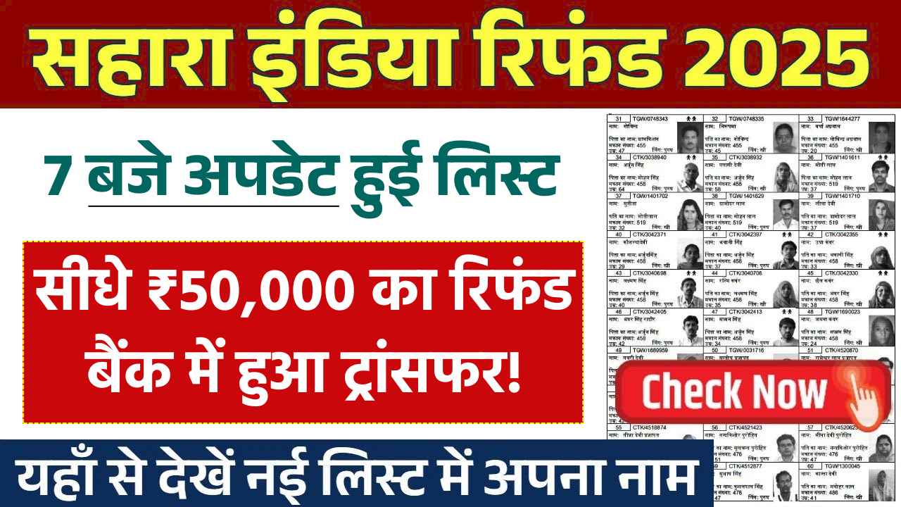 Sahara India Refund